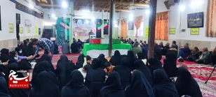 بزرگداشت ۲۵ رزمنده آسمانی روستای تنگه‌علیا نیشابور با حضور شهید گمنام 