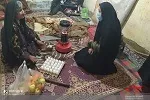 عیادت و دلجویی ازیک بانوی محله ابوذر زاهدان