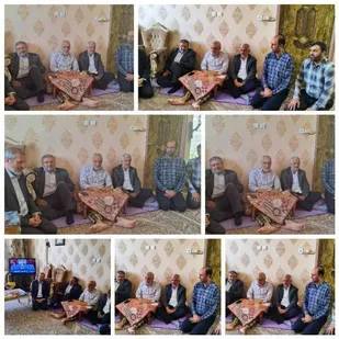 عیادت از پیرغلام حسینی و یادگار سالهای دفاع مقدس در شهرکرد