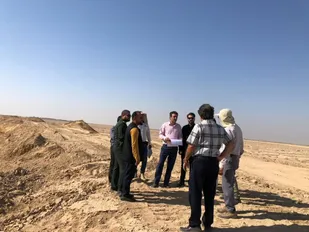 بازدید مشترک از روند اجرایی پروژه پخش سیلاب رامشیر