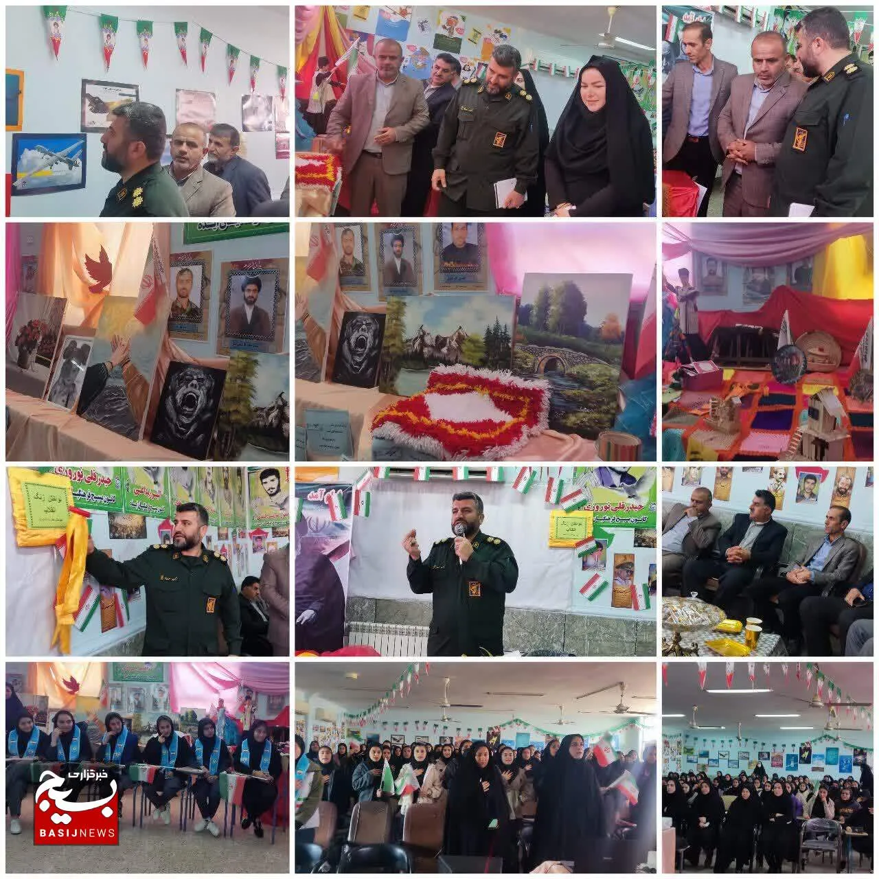 جشن بزرگ انقلاب اسلامی  در مدرسه حضرت آمنه «ع» ایذه برگزار شد