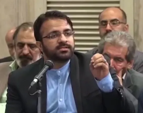 شعرخوانی محمد جواد الهی‌پور در حضور امام خامنه ای