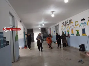 اجرای اردوی جهادی بهسازی مدرسه همزمان با رزمایش &laquo;جهادگران فاطمی ۶&raquo;