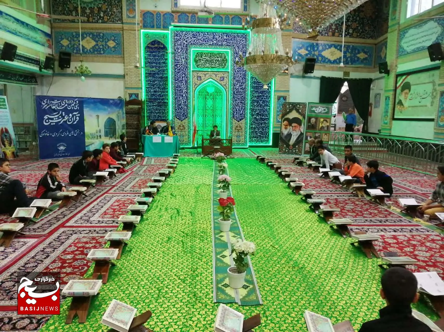 اجرای مرحله ناحیه ای مسابقات سراسری قرآن و عترت بسیج برادران طرقبه شاندیز+عکس