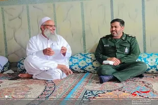 دیدار فرمانده ناحیه مقاومت بسیج سپاه مهرستان با امام جمعه شهرستان