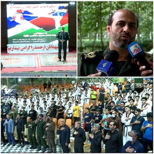 افتتاحیه مسابقات کشوری تکواندو بسیج به میزبانی البرز