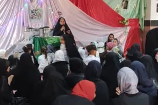 مراسم جشن میلاد امام رضا (ع) در جزیره شمالی بخش بندریگ گناوه