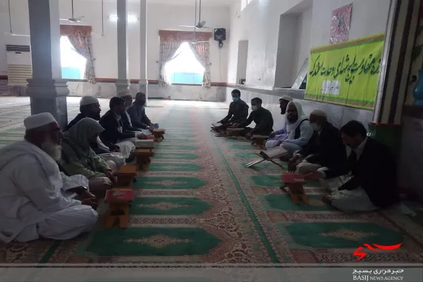 برگزاری محفل انس با قرآن کریم بسیجیان حوزه مقاومت بسیج اسفندک