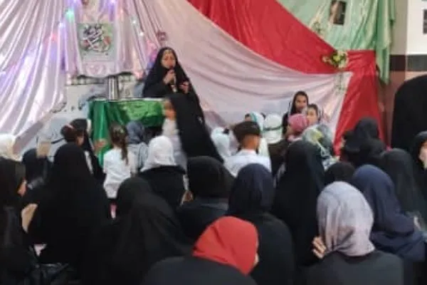 مراسم جشن میلاد امام رضا (ع) در جزیره شمالی بخش بندریگ گناوه