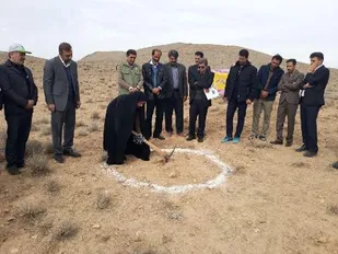 پروژه عملیات سازه سنگی ملاتی حوزه آبخیز فرادنبه کلنگ زنی شد