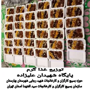 توزیع غذای گرم در قالب طرح حیدریون تولید توسط بسیجیان کارگری استان تهران