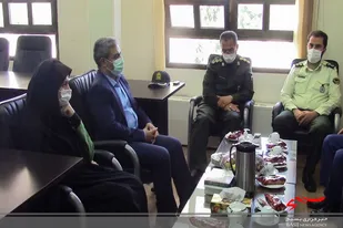 ديدار فرمانده سپاه دامغان با رییس دادگستری و دادسرای شهرستان دامغان