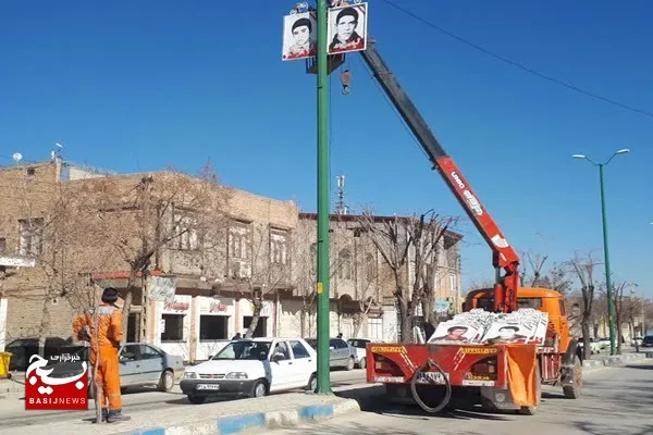  نصب و اجرای تمثال ۱۷۰ شهید شهر بهار فضای شهر را عطرآگین کرد