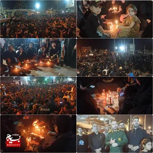 مراسم شام غریبان حمیدیه با حضور پرشور نوجوانان و جوانان