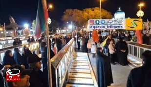 جمع زیادی از مردم قزوین در مزار شهدای این شهر تجمع کردند