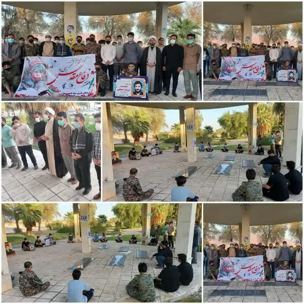 تجدید میثاق با شهدا درگلزارشهدای گمنام دهلران