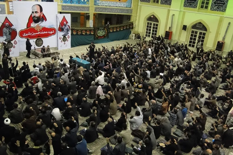 وداع با پیکر مطهر شهید «بشیری» در حسینیه امام(ره) همدان
