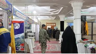 برگزاری رزمایش جهادگران فاطمی در روستای گوار در اراک