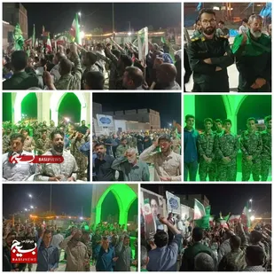 حضور گسترده بسیجیان کرخه در کنار مردم
