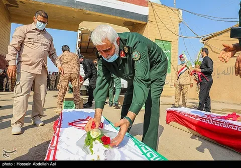 ورود پیکر ۲۰ شهید تازه تفحص شده از مرز شلمچه