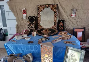 گشایش نمایشگاه صنایع دستی در پیربلوط
