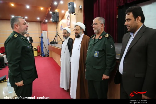مراسم تکریم و معارفه فرمانده ناحیه سپاه ثارالله خارگ