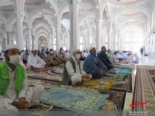 برگزاری نماز جمعه اهل سنت در مصلی شهرستان مرزی خواف