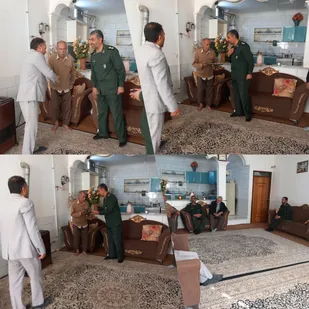 دیدار با خانواده شهید خجسته در بافت