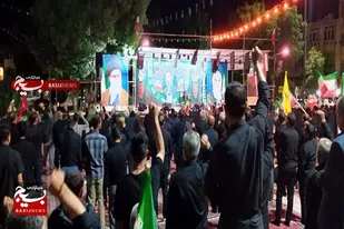 طنین نوای &laquo;لبیک یا حسین(ع)&raquo; در تجمعات شبانه رزن+تصاویر