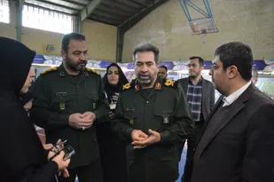 بازدید فرمانده سپاه حضرت سیدالشهدا(ع) از ستاد انتخابات شهرستان ری