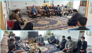 کارکنان دانشگاه گناباد با خانوادۀ دانشجو شهید دیدار کردند