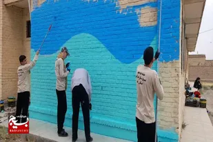 بازدید فرمانده سپاه ناحیه فامنین از فعالیت گروه جهادی در روستای امامزاده پیرنهان