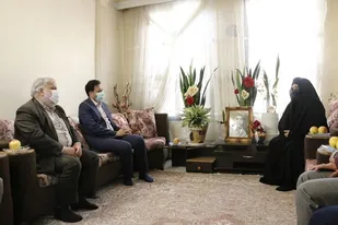 دیدار فرماندار  شهرستان ری با خانواده   دانش آموز شهید رضا مصطفوی قشلاق