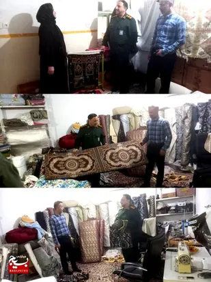 بازدید فرماندهی ناحیه مقاومت بسیج لالی از طرح های اشتغالزایی قرارگاه اقتصاد مقاومتی