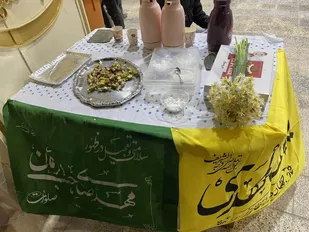 برپایی ایستگاه صلواتی در آغاجاری