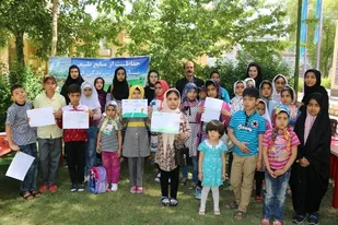 برپایی ایستگاه نقاشی در حمایت از بیابان ها در شهرکرد