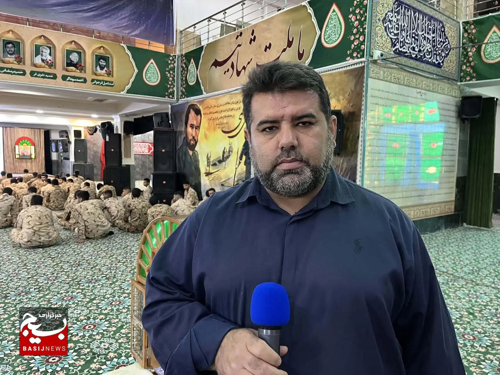 برگزاری برنامه معنوی آشنایی سربازان سپاه حضرت ولیعصر با فرهنگ عاشورایی و دفاع مقدس