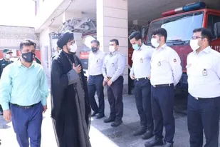تجلیل از اتش نشانان اهواز