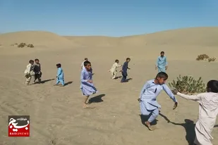 جشنواره بازی های بومی محلی در شهرستان ایرانشهر