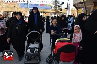 تجمع مادران همدانی همراه با کودکان کالسکه&zwnj;سوار در حمایت از کودکان مظلوم غزه