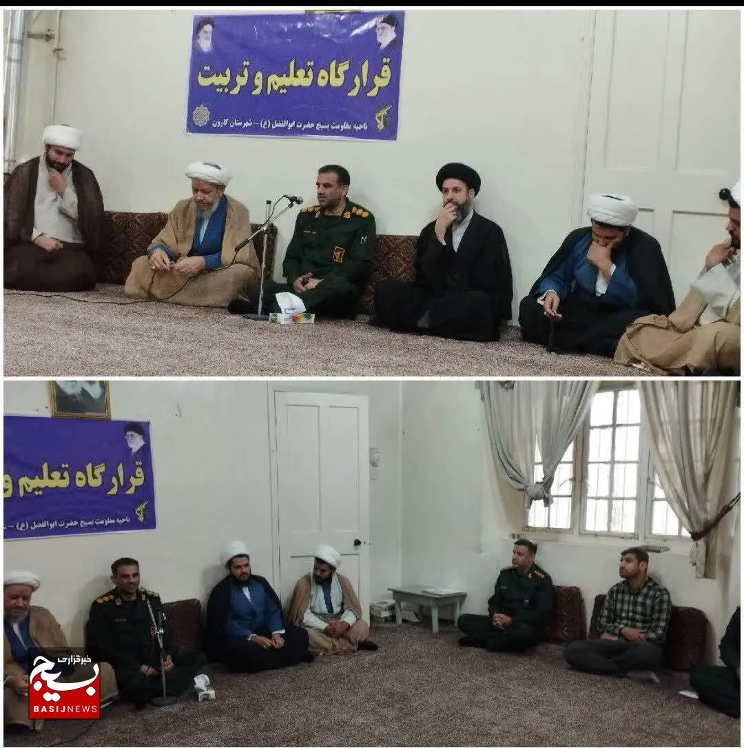 دیدار جمعی از پایوران سپاه حضرت ابالفضل با امام جمعه کارون