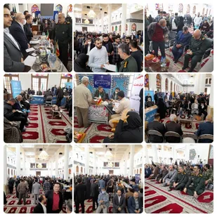 برگزاری میز خدمت جهادی ۳۰ دستگاه اجرایی در مصلی بزرگ امام خمینی(ره) رشت