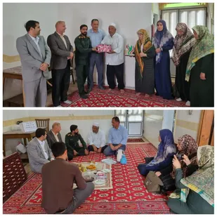 دیدار و تجلیل از خانواده معزز شهید گرانقدر رجب دردی بزن