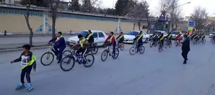 همایش دوچرخه سواری در لردگان
