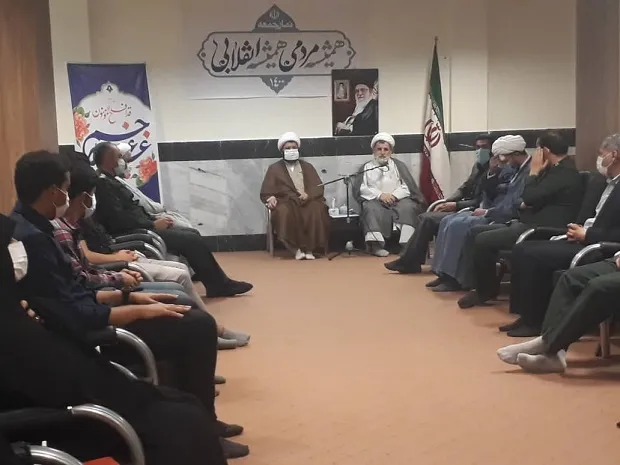 نشست صمیمی مجموعه نمایندگی ولی فقیه سپاه شهر قدس با امام جمعه