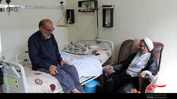 عیادت از مسئول ستاد بازسازی عتبات عالیات استان بوشهر