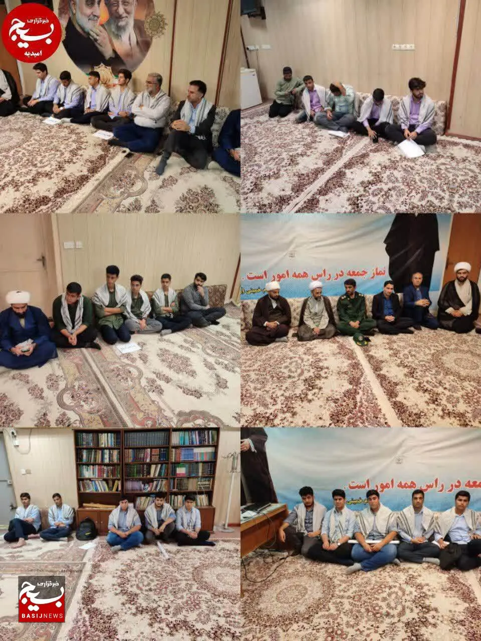 دیدار دانش آموزان بسیج مدارس شهرستان امیدیه با امام جمعه محترم شهرستان امیدیه  