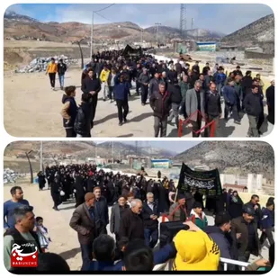سوگ مردم شهرستان میامی در سوگ شهادت رهبر انقلاب +تصاویر