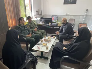 دیدار سرپرست مرکز تربیت بدنی و ورزش سپاه نینوا با مسئول تربیت بدنی فراجا استان