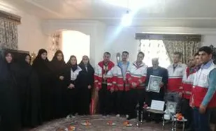 دیدار رئیس هلال احمر بهار با خانواده شهید &laquo;رجبعلی واثقی شایسته&raquo;